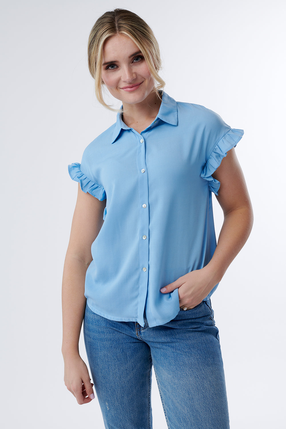 Patty Collared Button Down Top