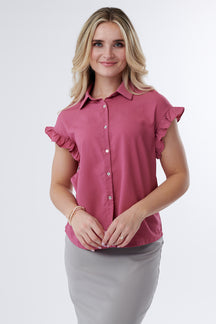 Patty Collared Button Down Top