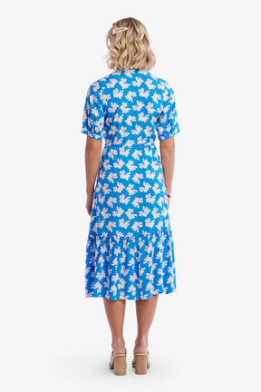 Coco Blue Floral Midi Dress