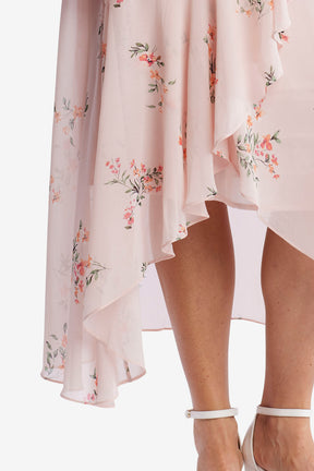 Becky Ruffled Wrap Floral Skirt