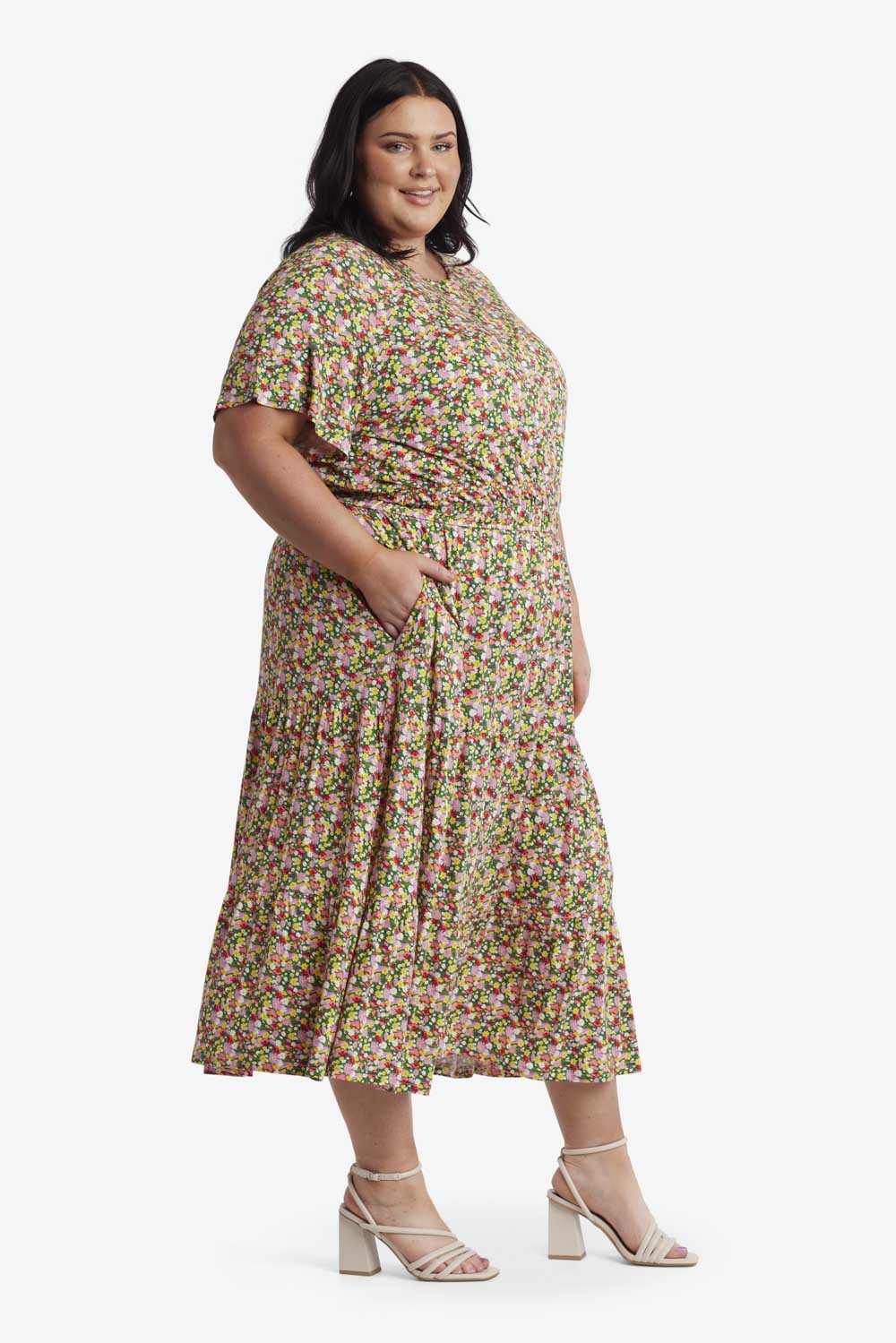 Eloise Floral Midi Dress