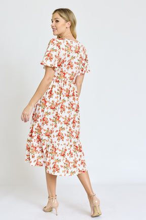 Sunshine Floral Midi Dress