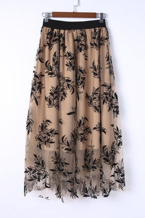 Very Chic Embroidered Tulle Skirt
