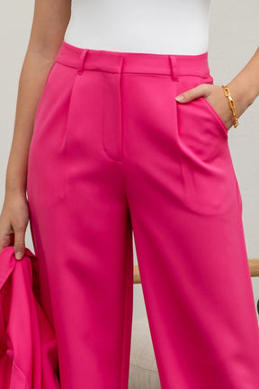 Upscale 2 Piece Suit Set- Hot Pink