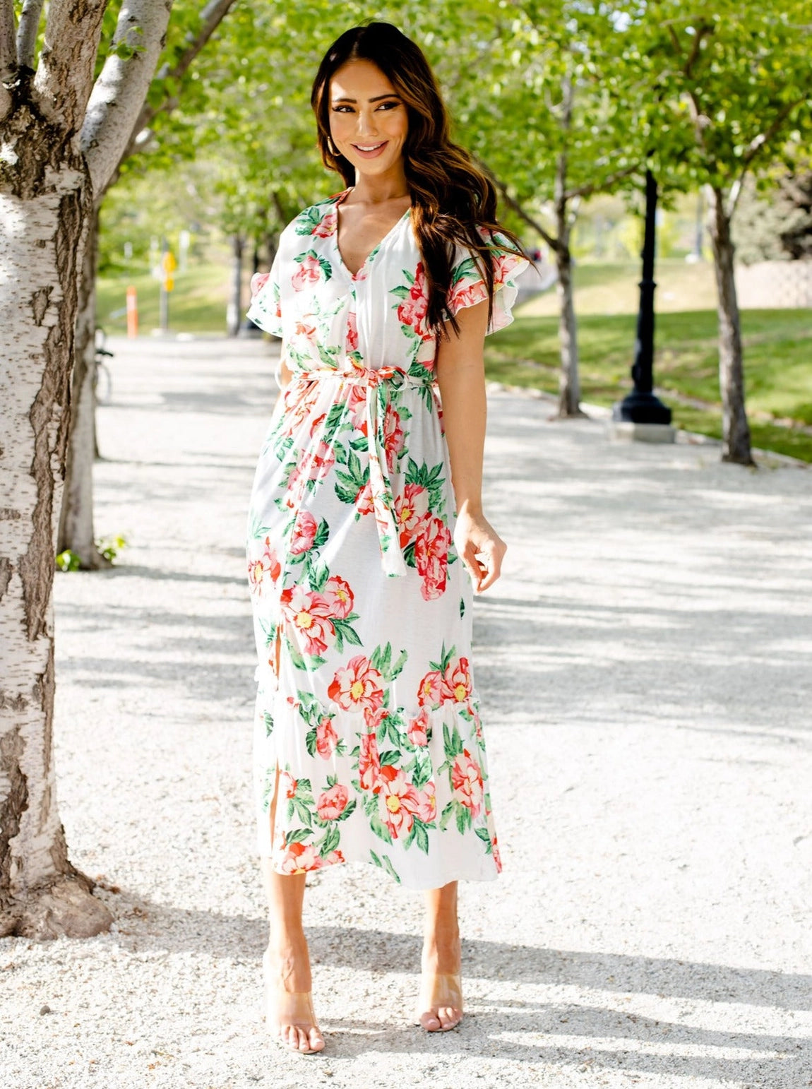 Monroe Floral Midi Dress