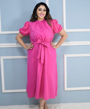 My Favorite Day Cotton Pink Midi Dress