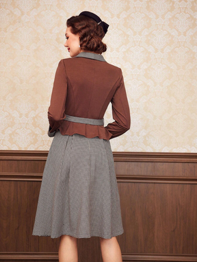 Lana Plaid Skirt and Top Vintage Skirt Set
