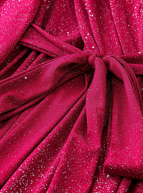 Curvy Time to Shine Glitter Midi Dress
