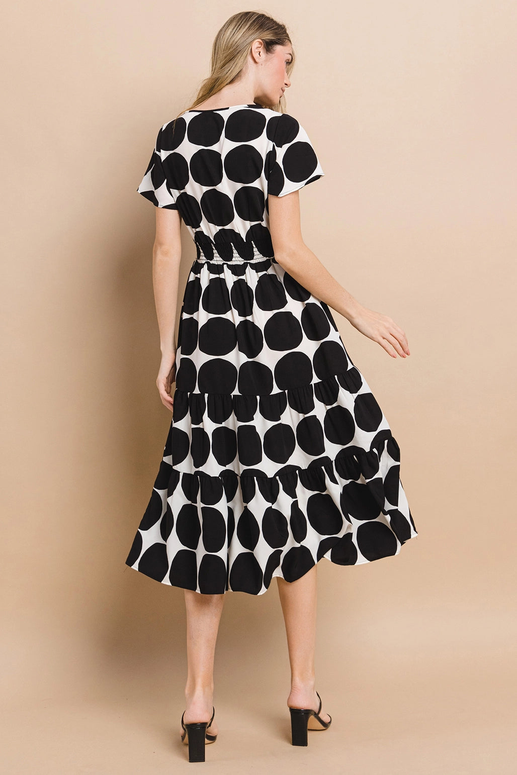 Gretel Black & White Polka Dots Dress