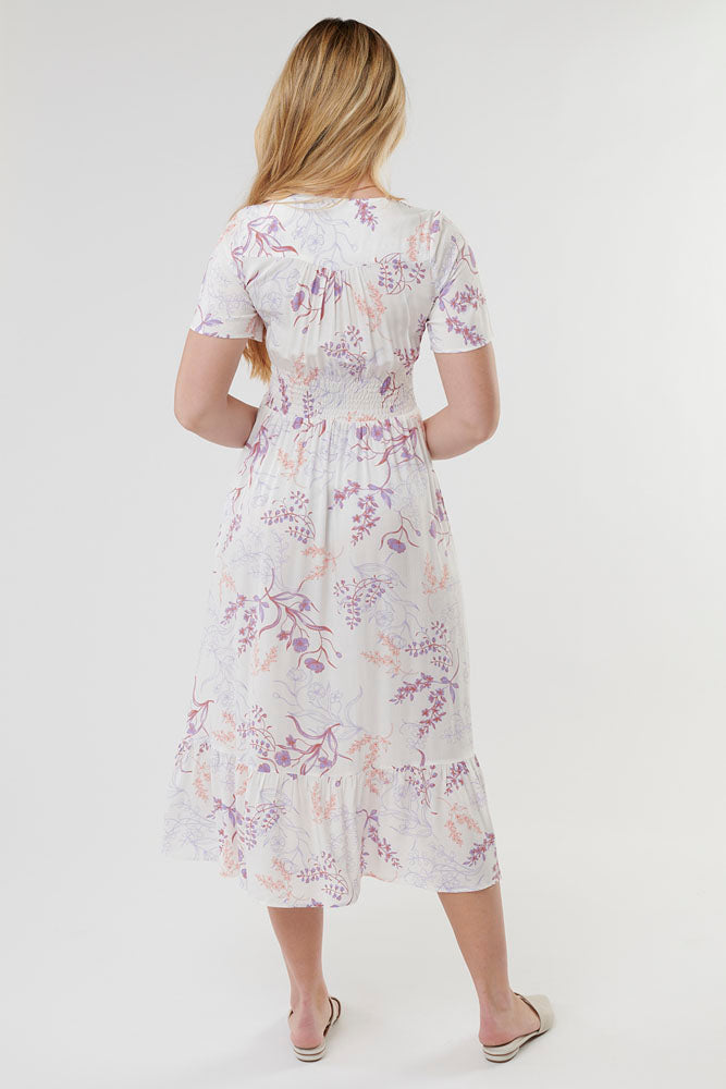 She is Gorgeous Floral Smocked Dress