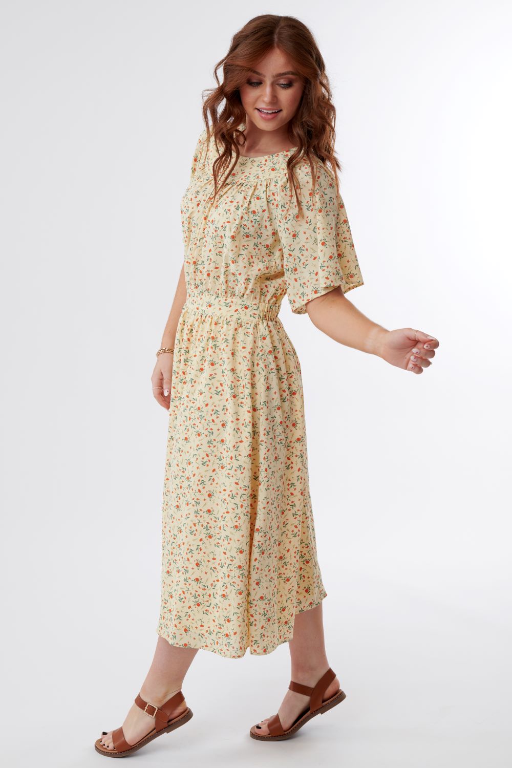 Express Yourself Floral Midi Dress