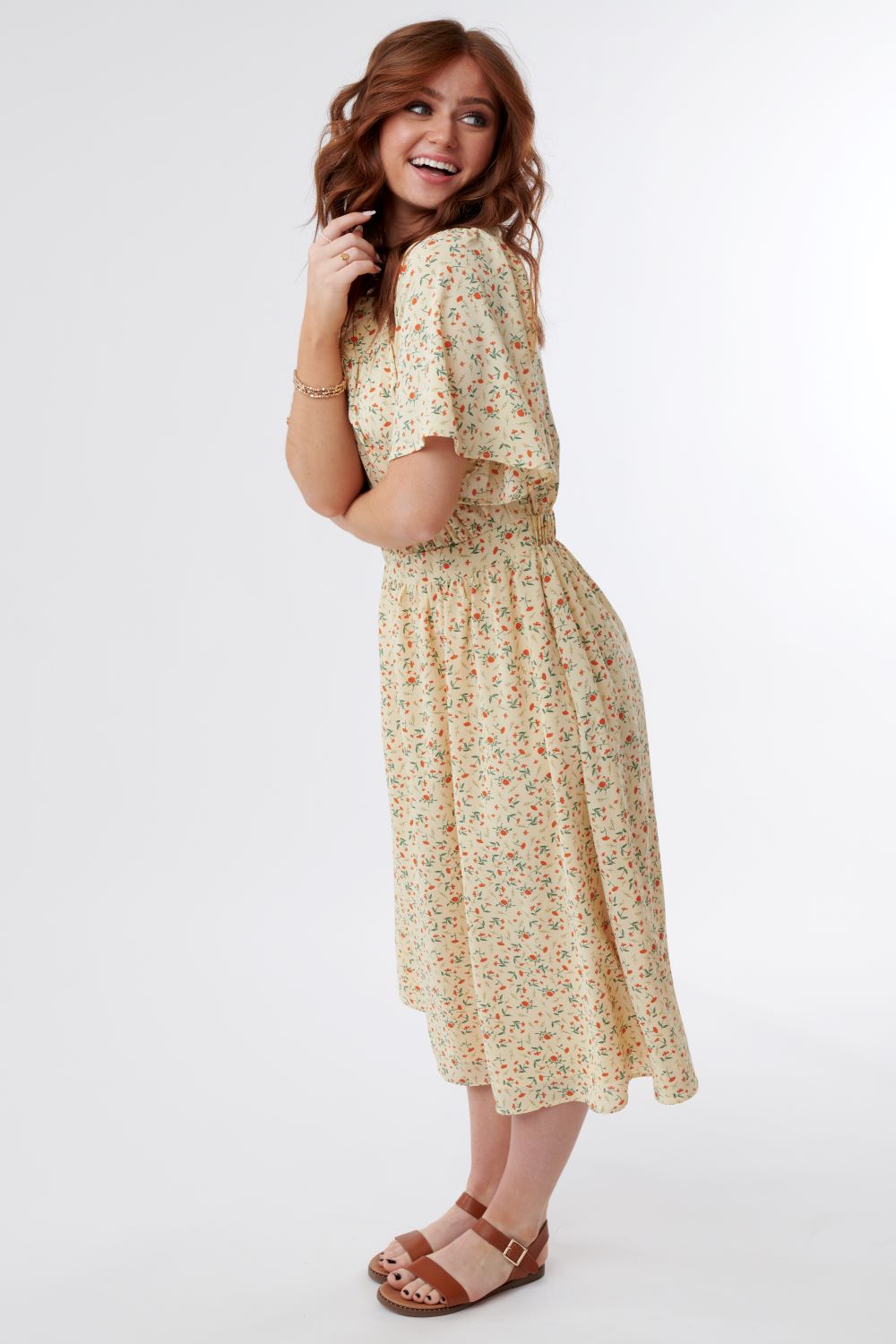Express Yourself Floral Midi Dress