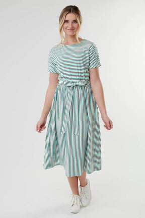 Sunshine Striped Midi Dress