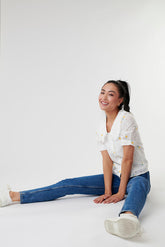 Sweeter Then Ever Eyelet Floral Top