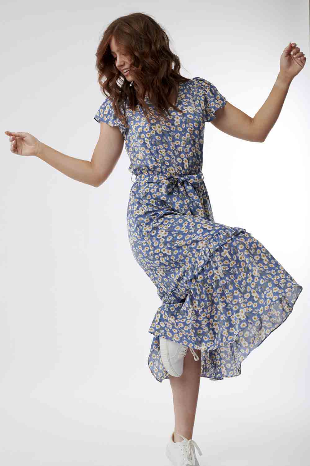 Follow the Summer Floral Midi Dress