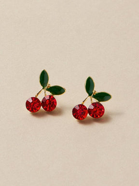 Cherry in Top Stud Earrings