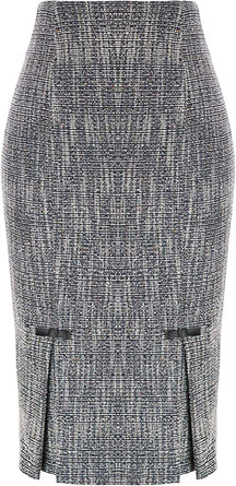 Looking Gorgeous Tweed Bow Pencil Skirt