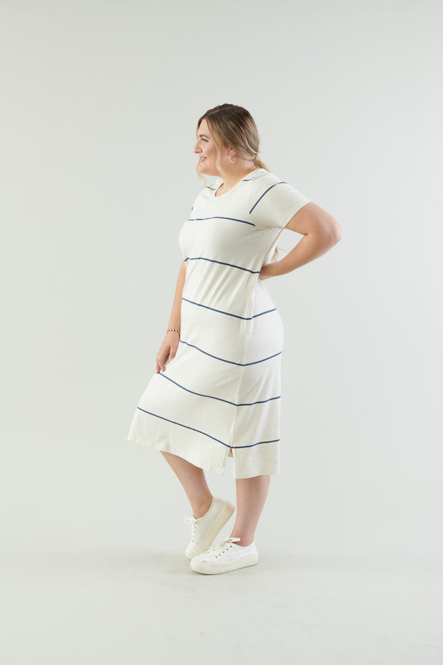 Kudos Striped Midi Dress