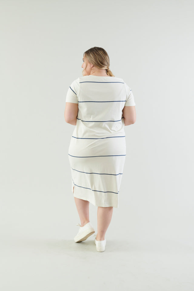 Kudos Striped Midi Dress
