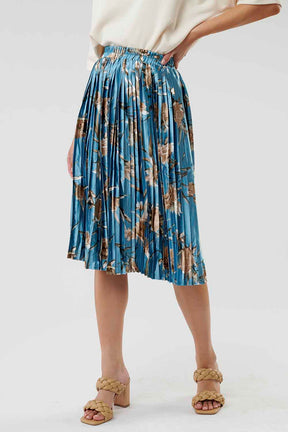 Be With You Pleated Midi Skirt