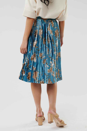 Be With You Pleated Midi Skirt