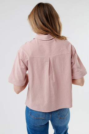 Sunny Bliss Pink Collared Top
