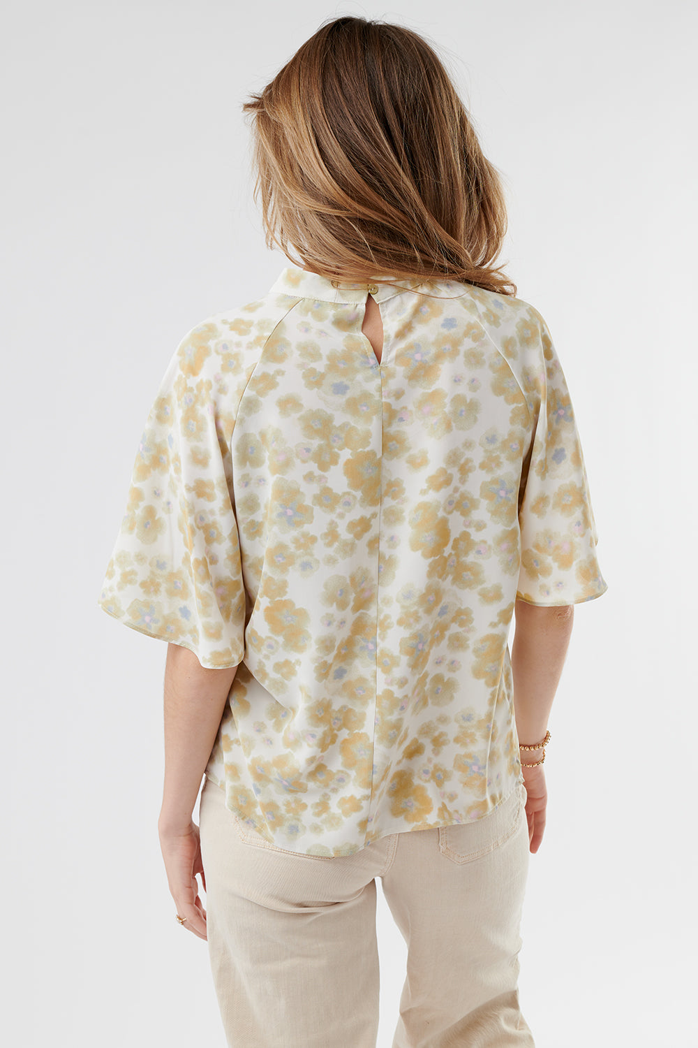 Always Lovely Yellow Floral Top